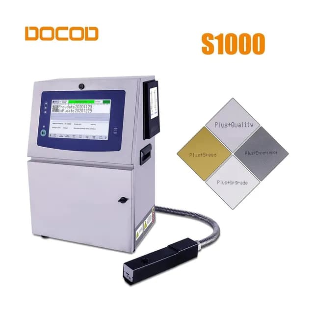 DOCOD S1000 S1000 continuous inkjet (CIJ) printer, 1–5 lines, 10.1" touch screen