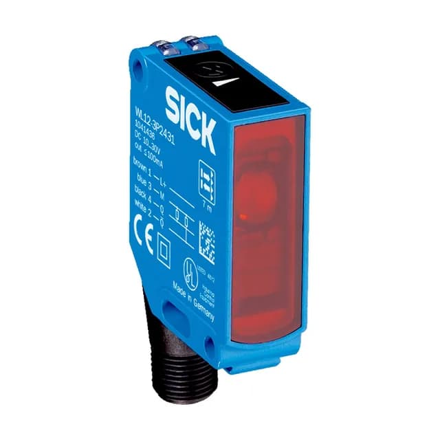 SICK WL12-3P2431 W12-3 retro-reflective photoelectric sensor, 0–7 m, PNP, M12 connector