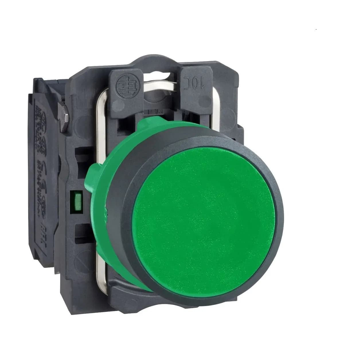 Schneider Electric XB5AA31 Harmony XB5 pushbutton, 22 mm, green, flush, spring return, 1 NO